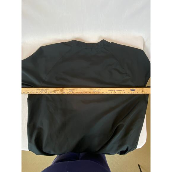 Mens XL 46-49 Teamwork Athletic Apparel Nylon Pullover windbreaker Black & White - Picture 6 of 10